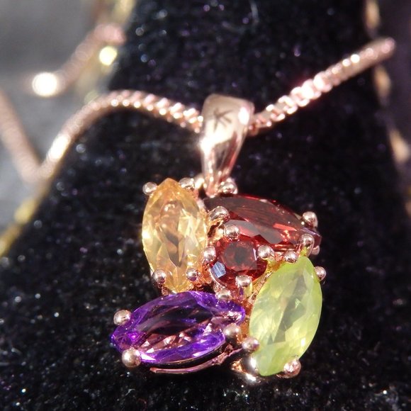 JTV Jewelry Timna Collection Garnet Citrine Amethyst And